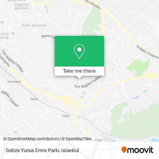 Gebze Yunus Emre Parkı map