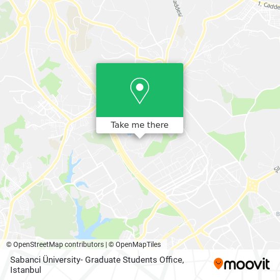 Sabanci Üniversity- Graduate Students Office map