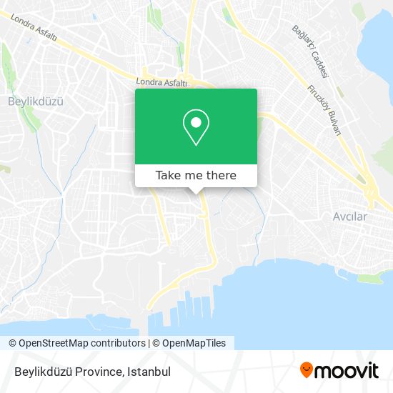 Beylikdüzü  Province map
