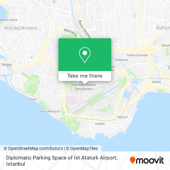 Diplomatic Parking Space of Ist Ataturk Airport map