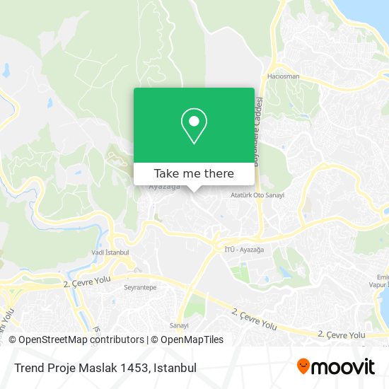Trend Proje Maslak 1453 map