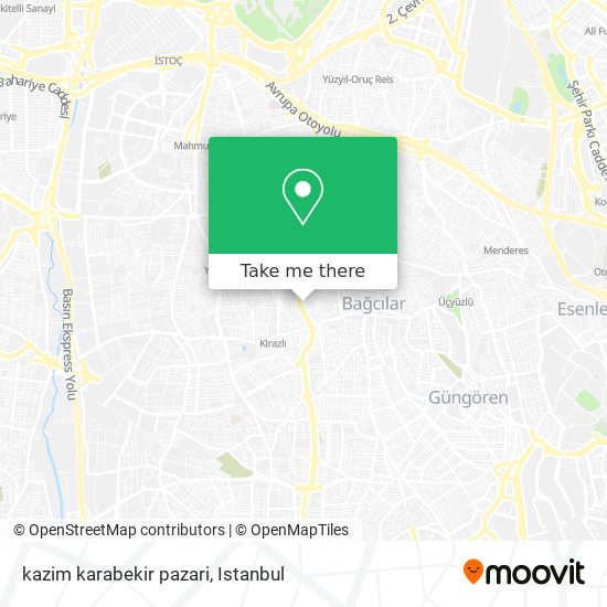 kazim karabekir pazari map