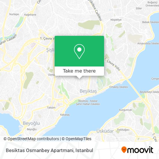 Besiktas Osmanbey Apartmani map