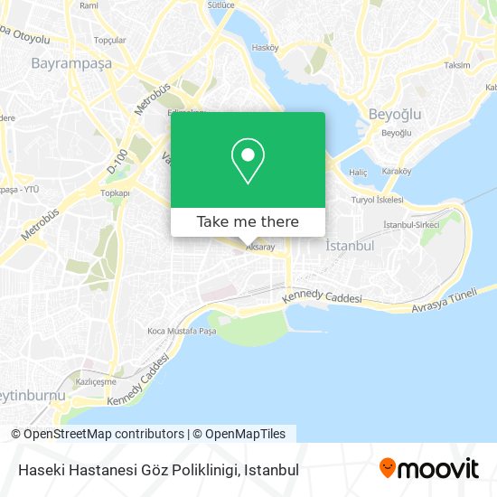 Haseki Hastanesi Göz Poliklinigi map