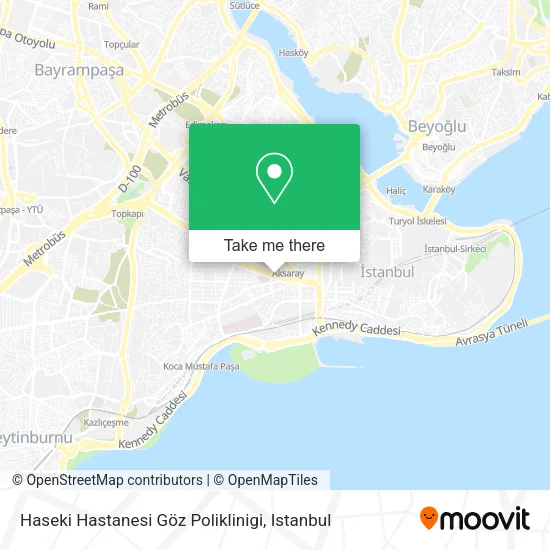 Haseki Hastanesi Göz Poliklinigi map