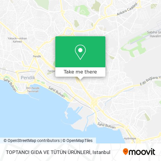 TOPTANCI GIDA VE TÜTÜN ÜRÜNLERİ map