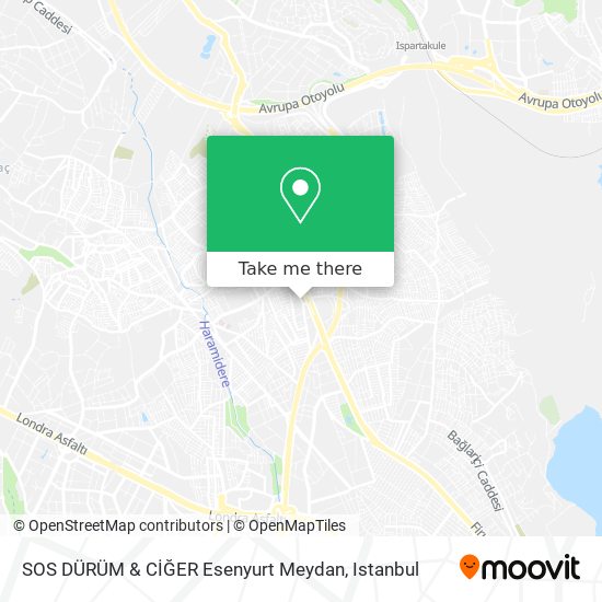 SOS DÜRÜM & CİĞER Esenyurt Meydan map