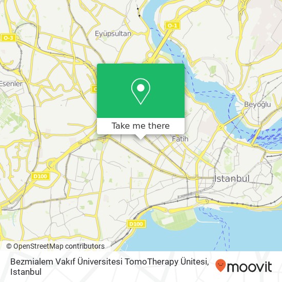 Bezmialem Vakıf Üniversitesi TomoTherapy Ünitesi map