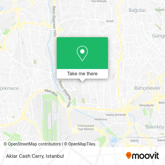 Aklar Cash Carry map