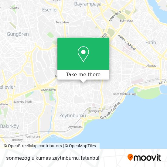 sonmezoglu kumas zeytinburnu map