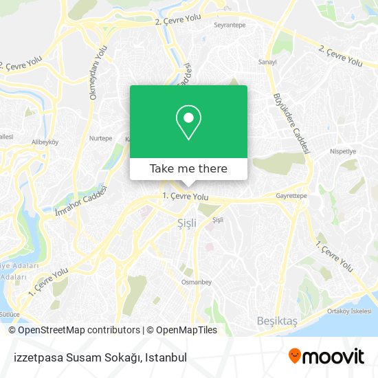 izzetpasa Susam Sokağı map