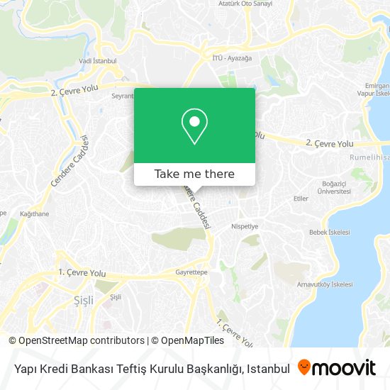 Yapı Kredi Bankası Teftiş Kurulu Başkanlığı map