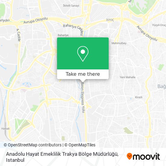 Anadolu Hayat Emeklilik Trakya Bölge Müdürlüğü map