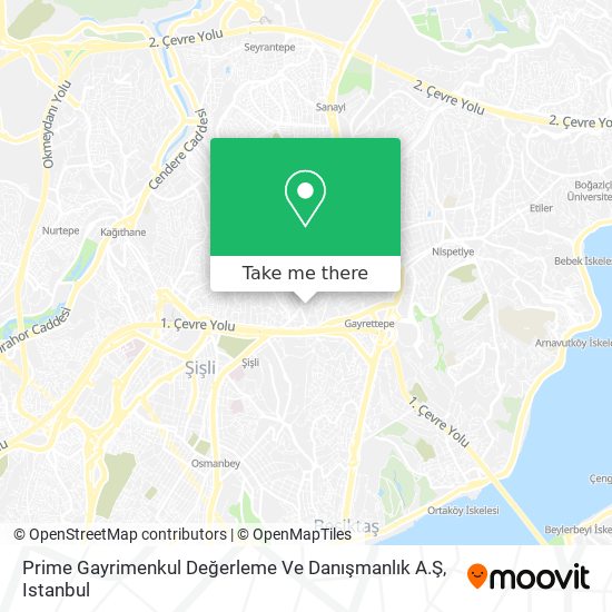 Prime Gayrimenkul Değerleme Ve Danışmanlık A.Ş map
