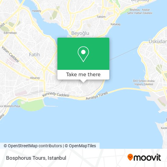 Bosphorus Tours map