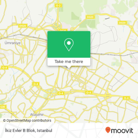 İkiz Evler B Blok map