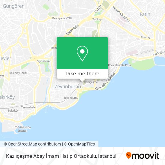 Kazlıçeşme Abay İmam Hatip Ortaokulu map