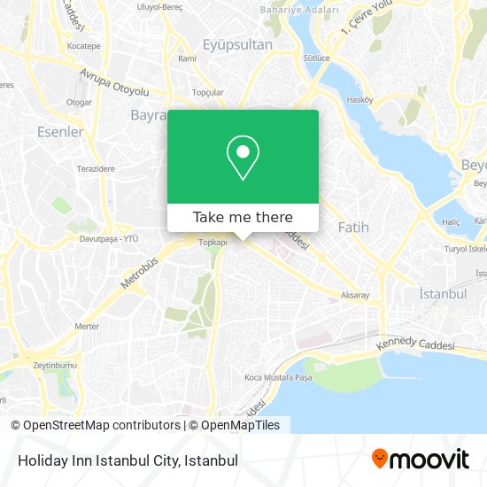 Holiday Inn Istanbul City map