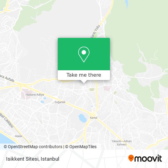 Isikkent Sitesi map