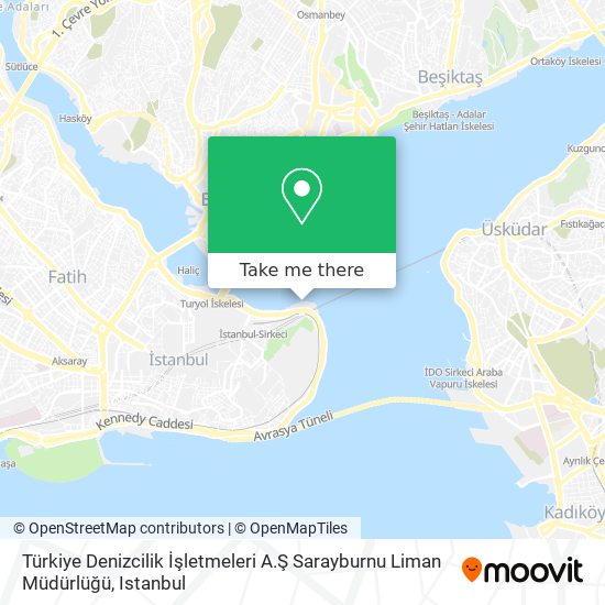 Türkiye Denizcilik İşletmeleri A.Ş Sarayburnu Liman Müdürlüğü map