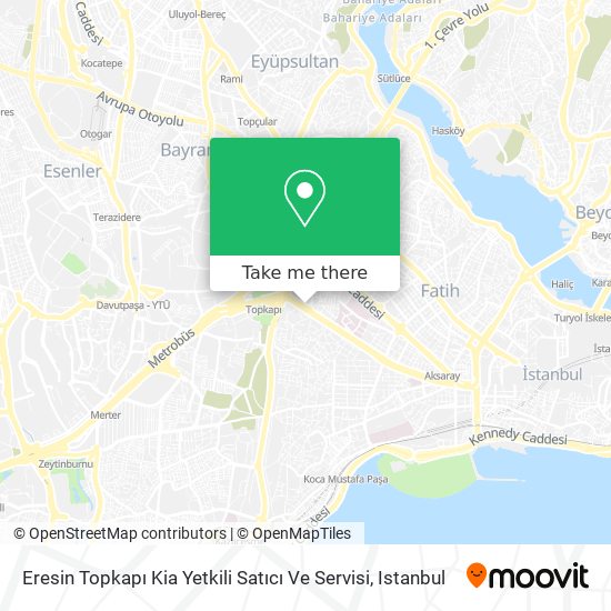 Eresin Topkapı Kia Yetkili Satıcı Ve Servisi map