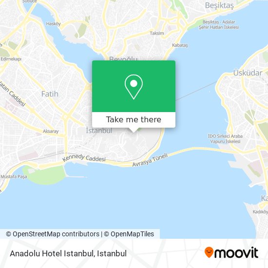 Anadolu Hotel Istanbul map
