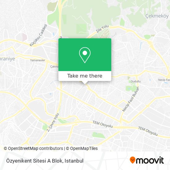 Özyenikent Sitesi A Blok map