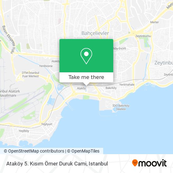 Ataköy 5. Kısım Ömer Duruk Cami map