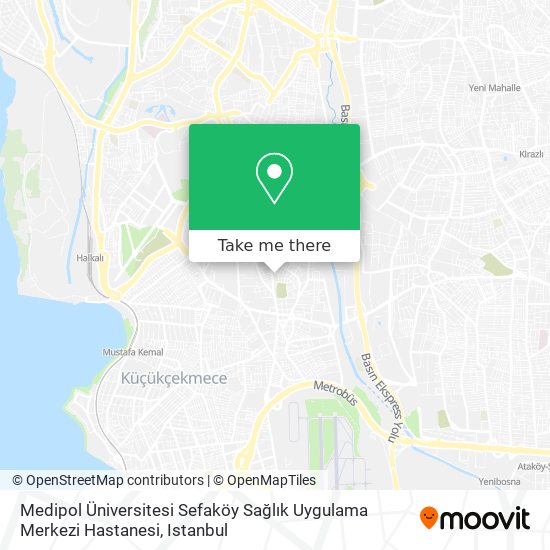 Medipol Üniversitesi Sefaköy Sağlık Uygulama Merkezi Hastanesi map