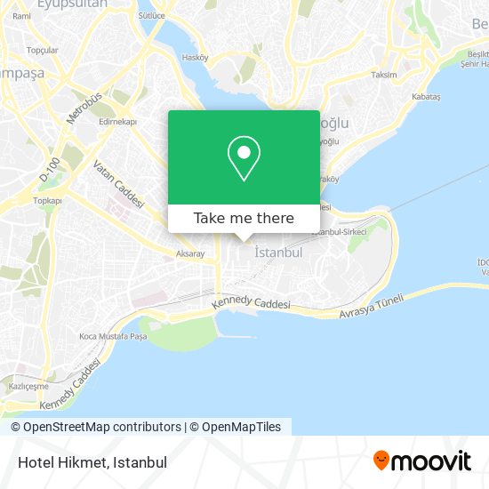 Hotel Hikmet map