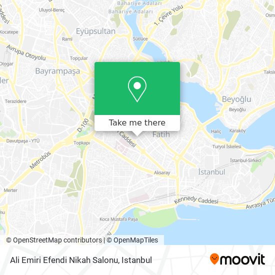 Ali Emiri Efendi Nikah Salonu map