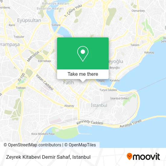 Zeyrek Kitabevi Demir Sahaf map