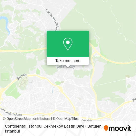 Continental İstanbul Çekmeköy Lastik Bayi - Batujen map