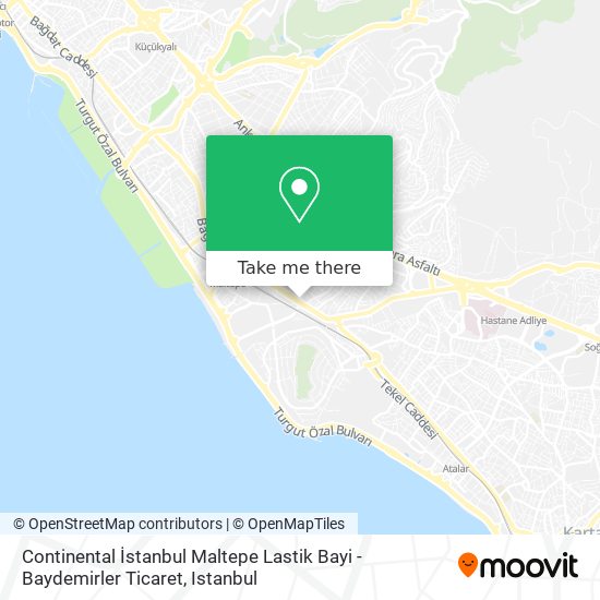 Continental İstanbul Maltepe Lastik Bayi - Baydemirler Ticaret map