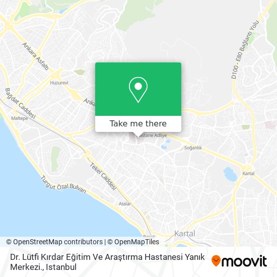 Dr. Lütfi Kırdar Eğitim Ve Araştırma Hastanesi Yanık Merkezi. map