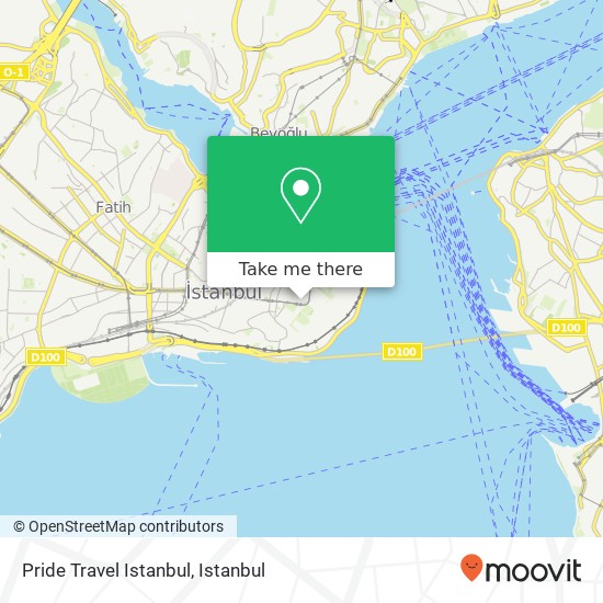 Pride Travel Istanbul map