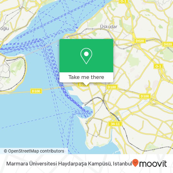 Marmara Üniversitesi Haydarpaşa Kampüsü map