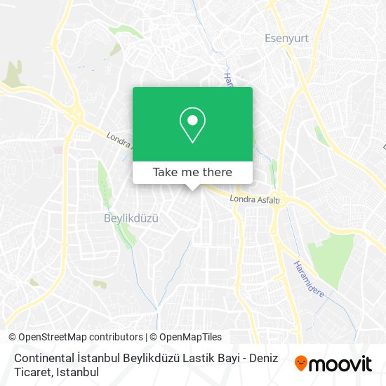 Continental İstanbul Beylikdüzü Lastik Bayi - Deniz Ticaret map