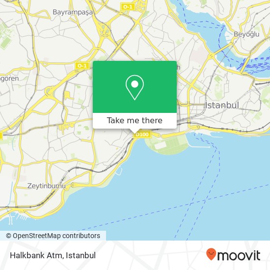 Halkbank Atm map