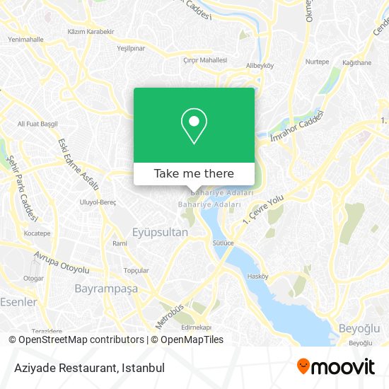 Aziyade Restaurant map