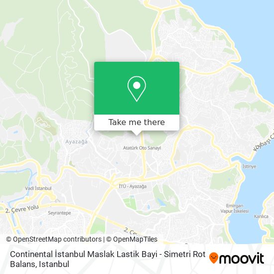Continental İstanbul Maslak Lastik Bayi - Simetri Rot Balans map