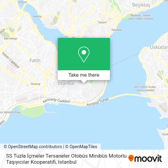 SS Tuzla İçmeler Tersaneler Otobüs Minibüs Motorlu Taşıyıcılar Kooperatifi map