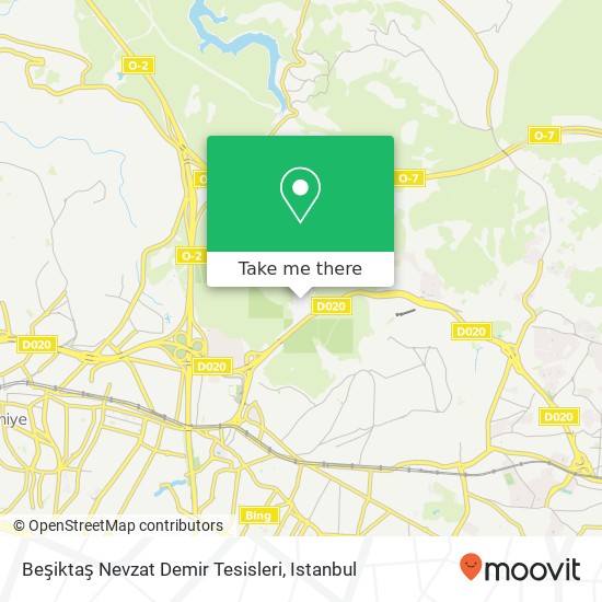 Beşiktaş Nevzat Demir Tesisleri map