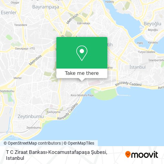 T C Ziraat Bankası-Kocamustafapaşa Şubesi map