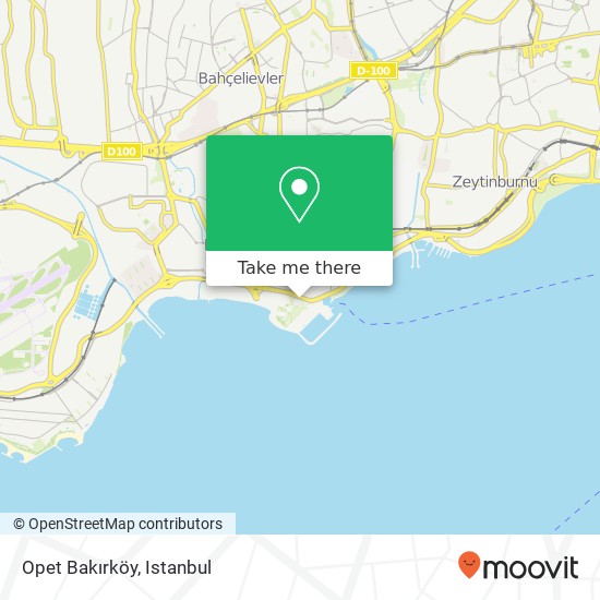 Opet Bakırköy map