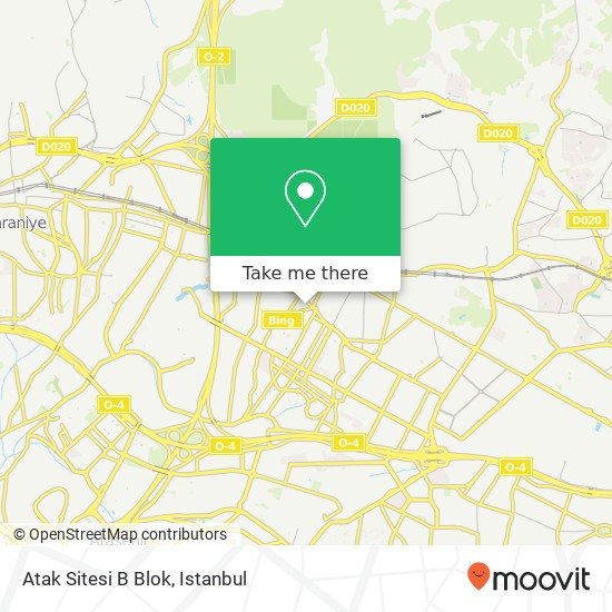 Atak Sitesi B Blok map