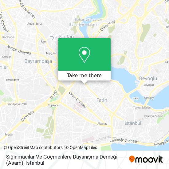 Sığınmacılar Ve Göçmenlere Dayanışma Derneği (Asam) map