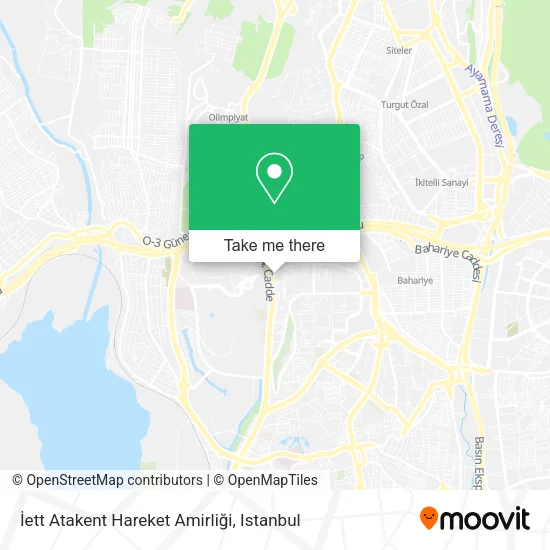 İett Atakent Hareket Amirliği map