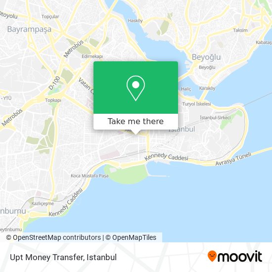 Upt Money Transfer map