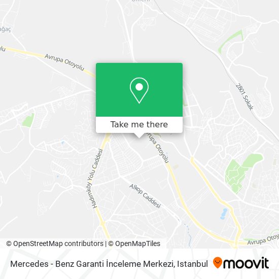 Mercedes - Benz Garanti İnceleme Merkezi map